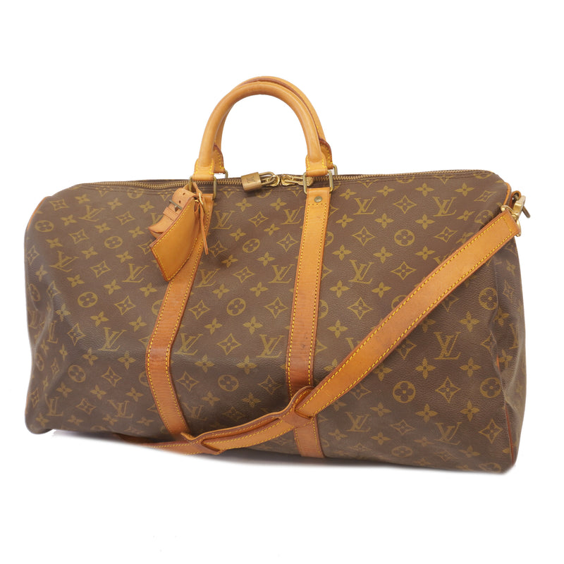 Auth Louis Vuitton Monogram Keepol Bandolier 50 M41416 Unisex Boston Bag