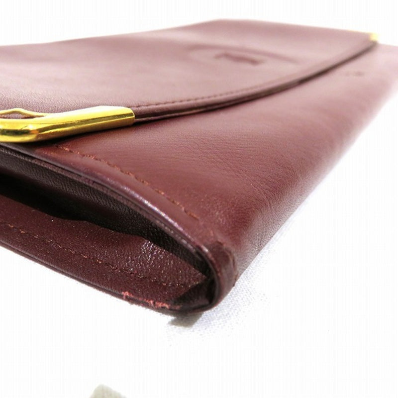 Cartier Mustline Bordeaux Bag Clutch Second Unisex