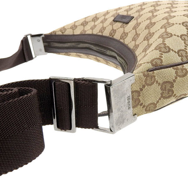 Gucci GG Canvas 122790 Womens GG Canvas Shoulder Bag Beige