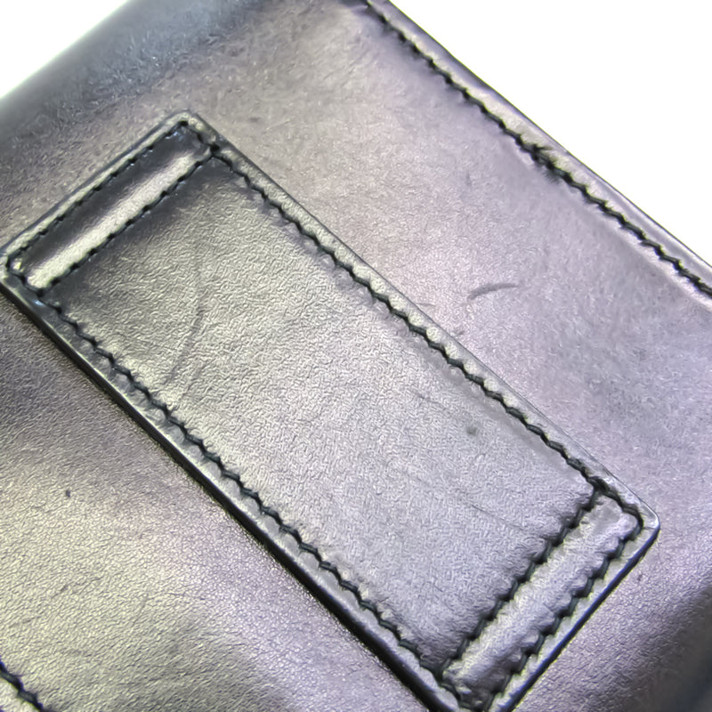 Christian Dior Belt Pouch Unisex Leather Pouch Black