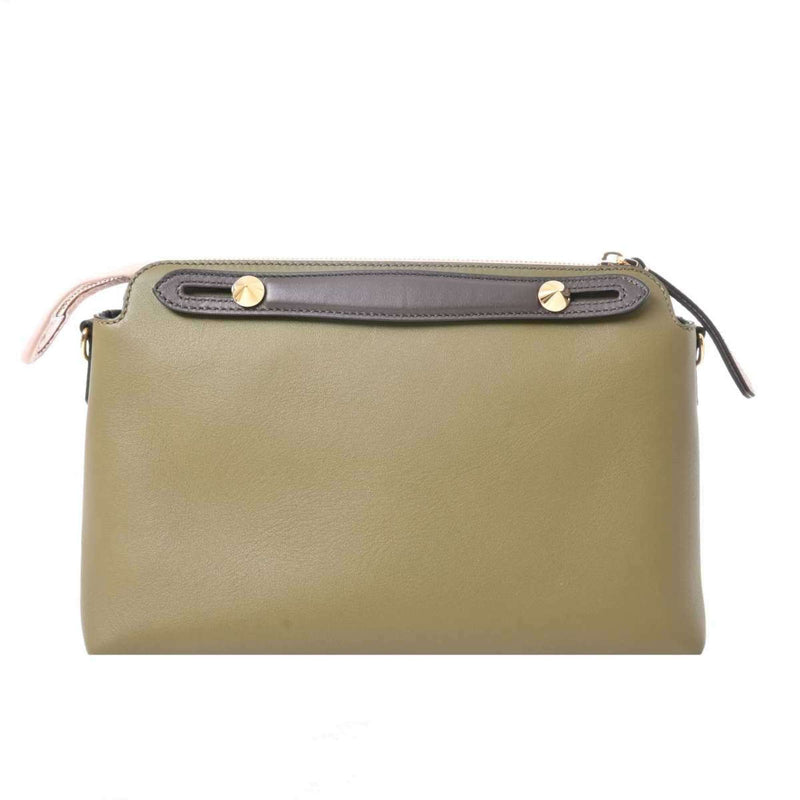 Fendi By The Way Womens Leather Handbag Green