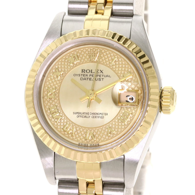 Rolex 79173NRD Datejust Watch Stainless Steel K18 Yellow Gold Ladies