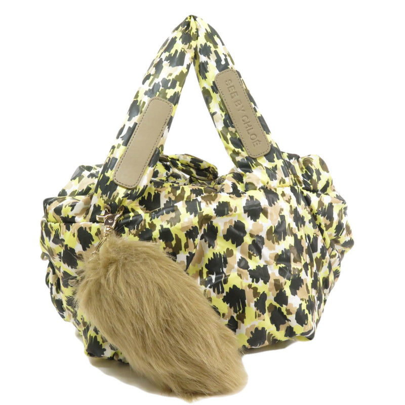See by Chloe Joy Rider Camouflage Pattern Tote Bag Nylon Ladies