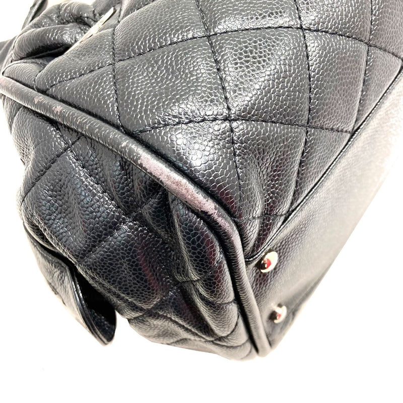 CHANEL Matrasse Handbag Black Caviar Skin