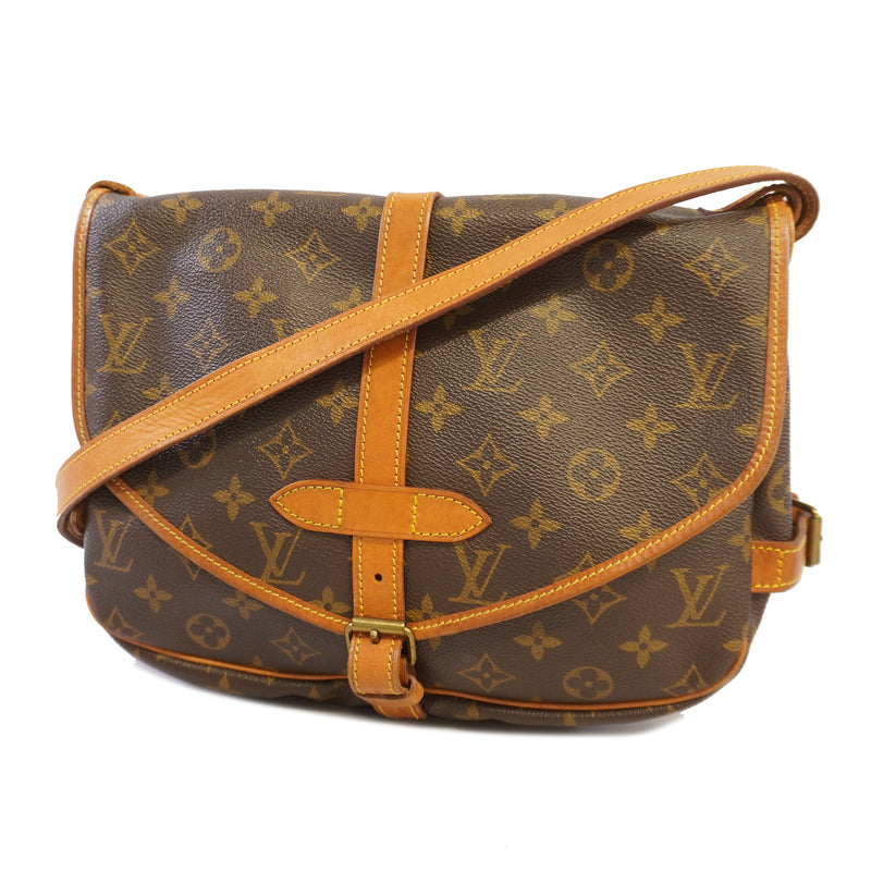 Auth Louis Vuitton Monogram Saumur 30 M42256 Womens Shoulder Bag