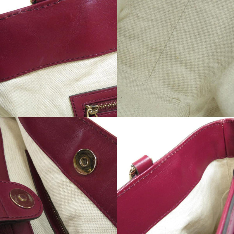 Gucci 257061 GG Tote Bag Canvas / Leather Women's GUCCI