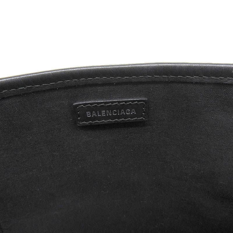 Balenciaga 339933 Womens Canvas HandbagShoulder Bag BlackNavy