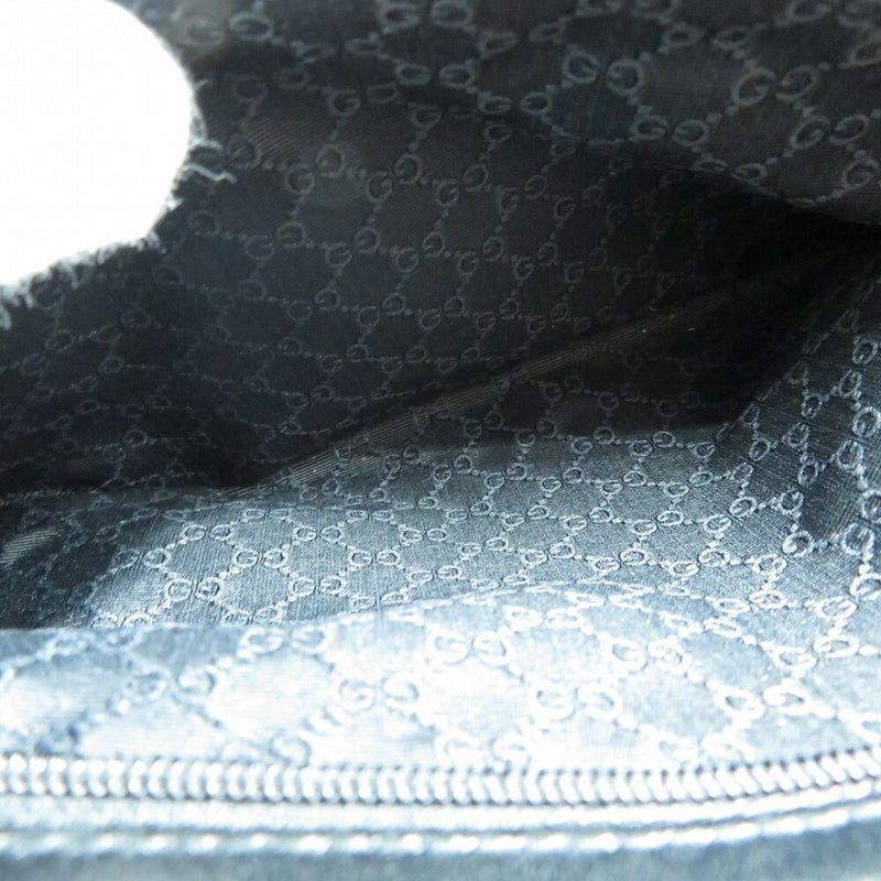 Gucci 73880 Shoulder Bag Handbag Black Leather 0135GUCCI