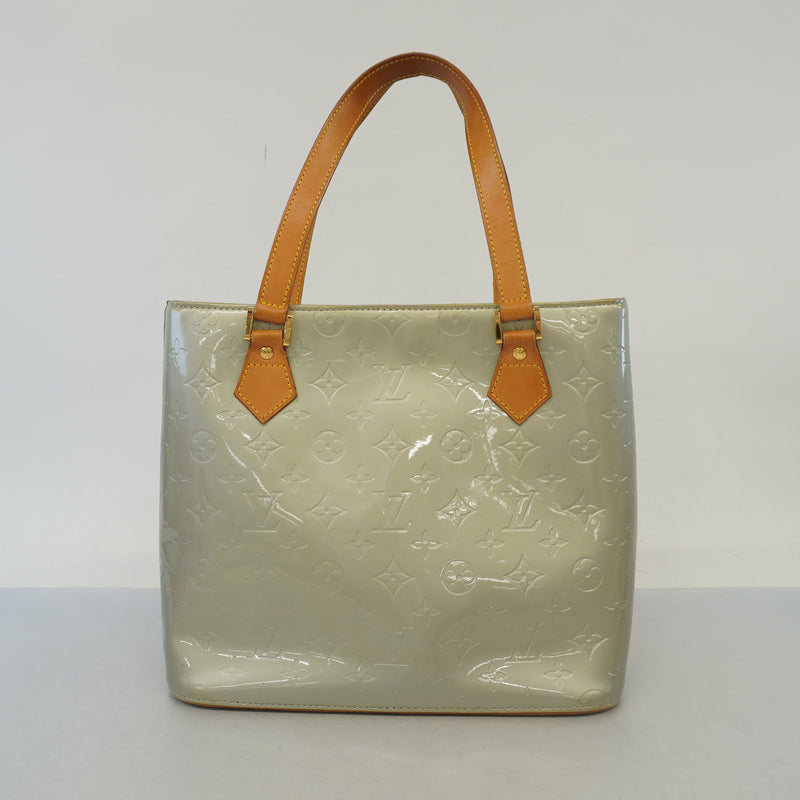 Auth Louis Vuitton Monogram Vernis Houston M91053 Womens Tote Bag Gris
