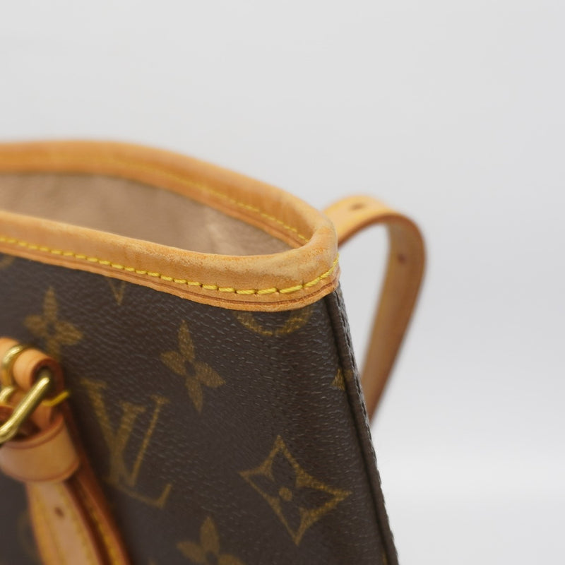 Auth Louis Vuitton Monogram Petit Bucket M42238 Womens HandbagTote Bag