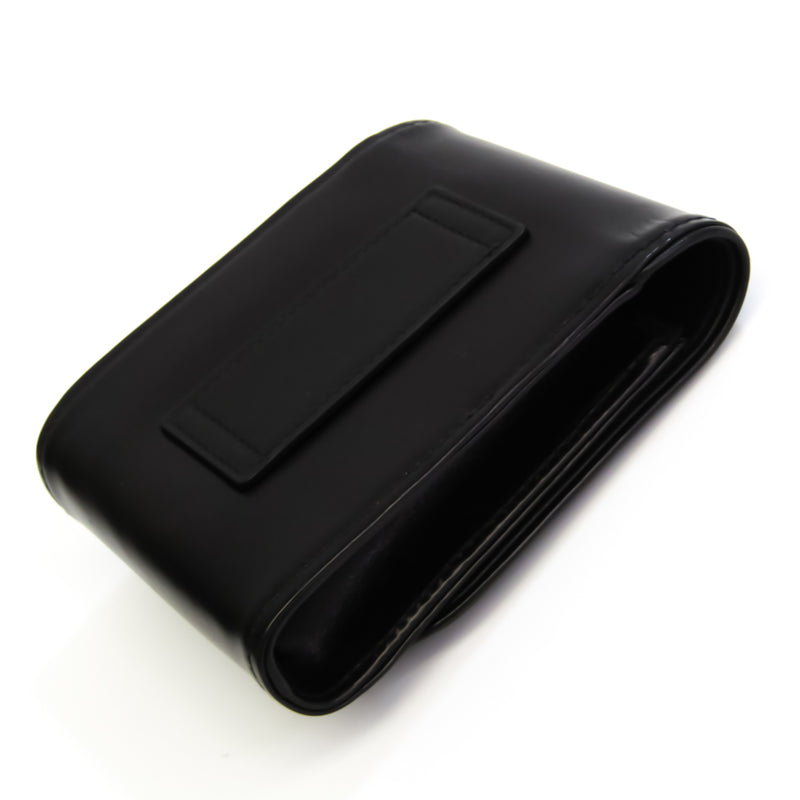 Christian Dior Belt Pouch Unisex Leather Pouch Black