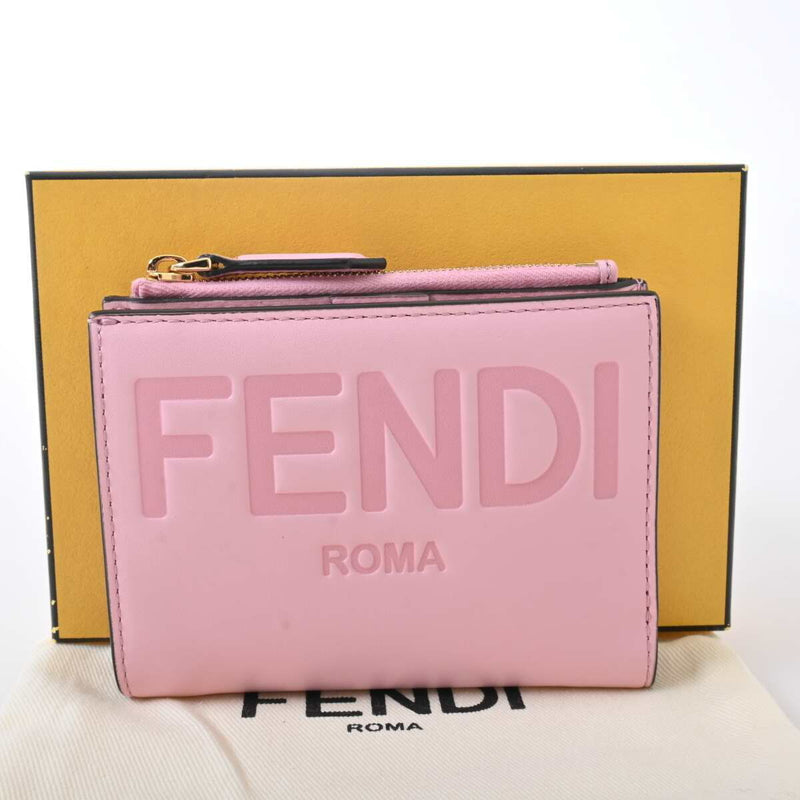 Fendi Womens Leather Wallet (bi-fold) Pink