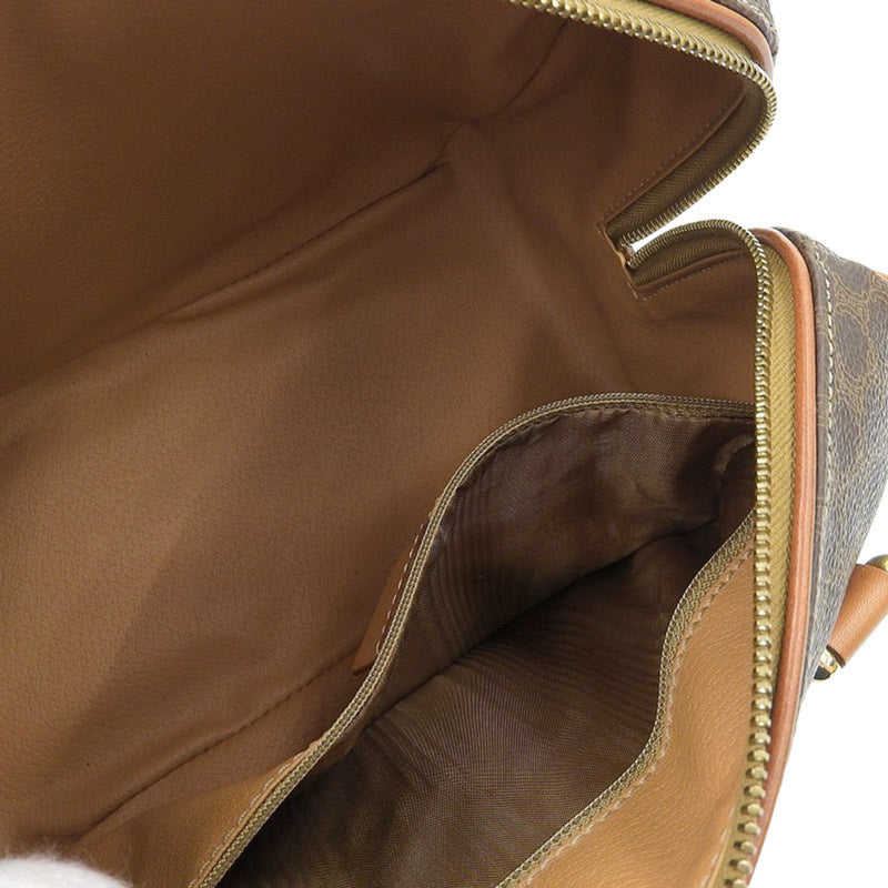 Celine Macadam Boston Bag Macadam Womens PVC Boston BagHandbag Brown