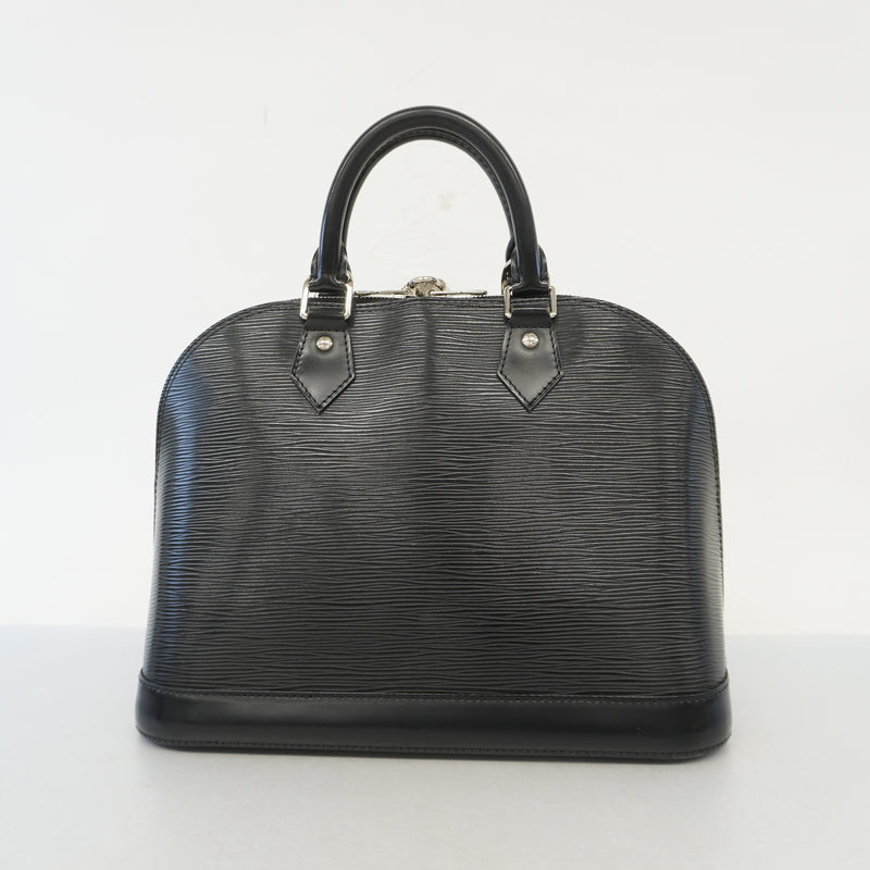 Auth Louis Vuitton Epi Alma PM M40302 Womens Handbag Noir