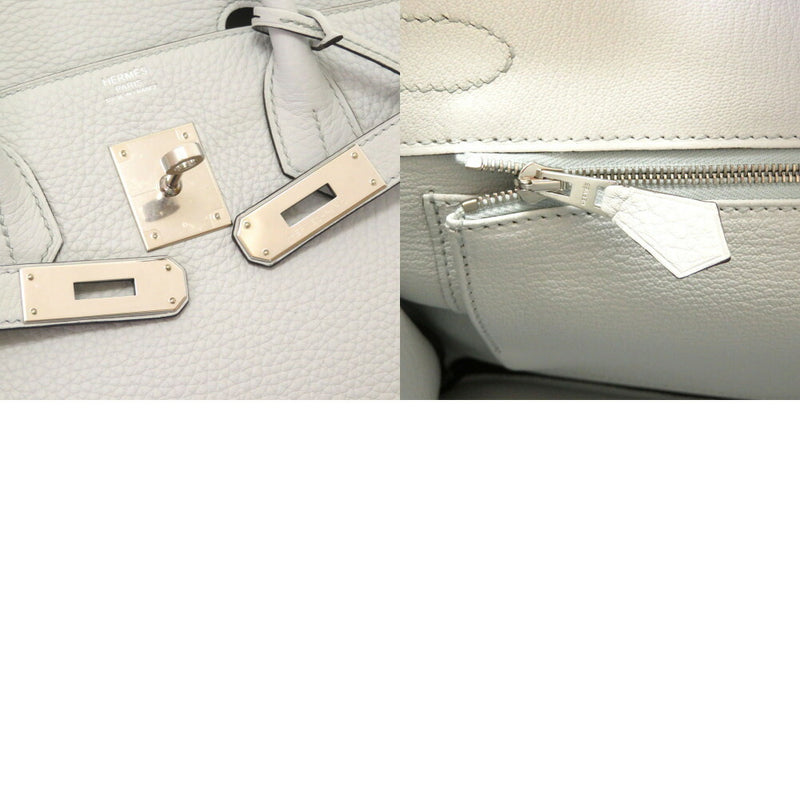 Hermes Birkin 30 Taurillon Clemence Blue Pale C Engraved (2)