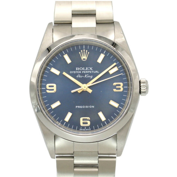 Rolex Air King 14000M self-winding watch SS blue dial 0003ROLEX mens