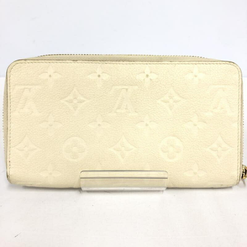 LOUIS VUITTON Louis Vuitton M93437 Portofeuil Scretlon Monogram Amplant White Round Wallet