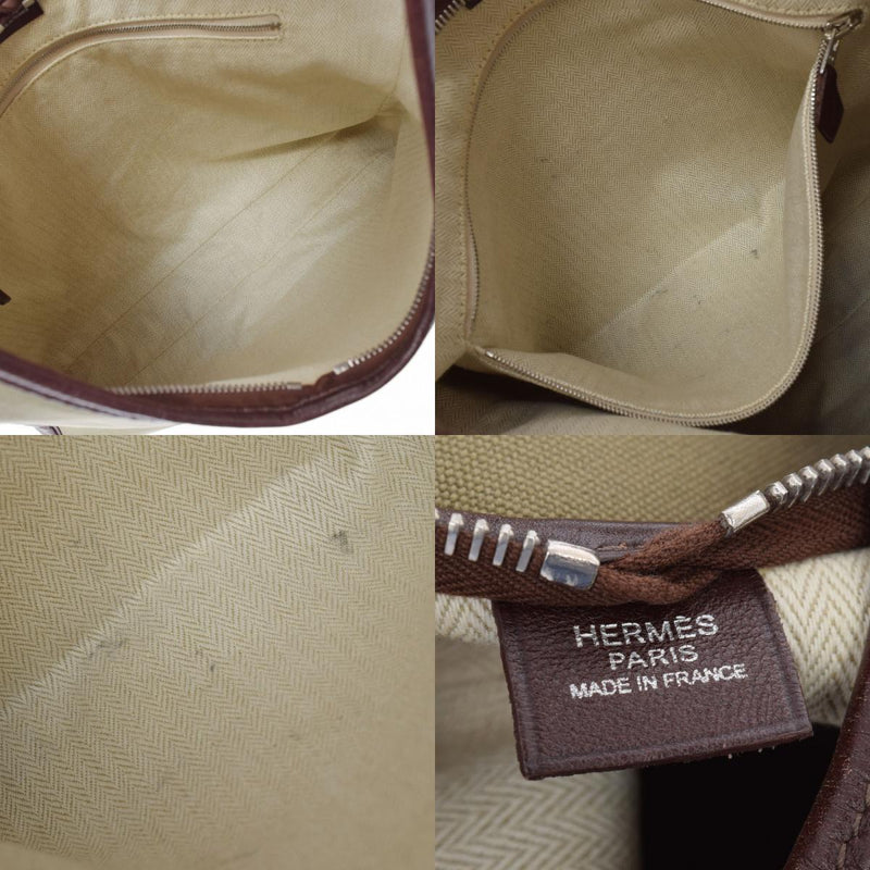 HERMES Hermes Masai GM Khaki  K engraved (around 2007) Unisex canvas shoulder bag