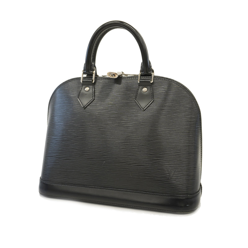 Auth Louis Vuitton Epi Alma PM M40302 Womens Handbag Noir