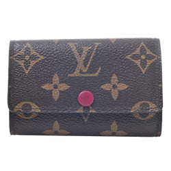 Louis Vuitton Monogram Womens PVC Key Case BordeauxBrown