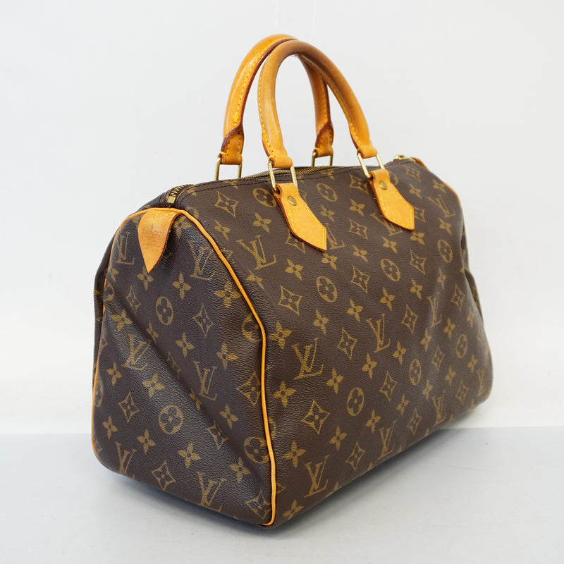Auth Louis Vuitton Handbag Monogram Speedy 30 M41526