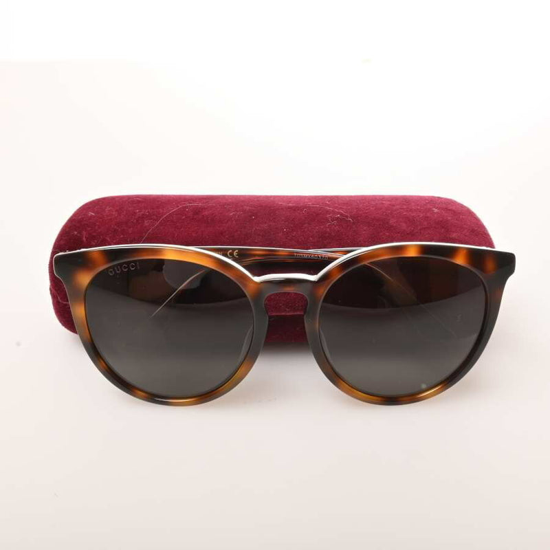 Gucci Fox Sunglasses Tortoiseshell Brown