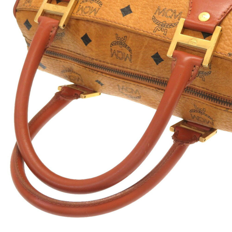 MCM Monogram Pattern PVC Handbag Tea