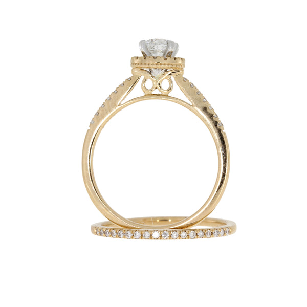 .60ct Diamond Engagement Ring Set 14KT Rose Gold
