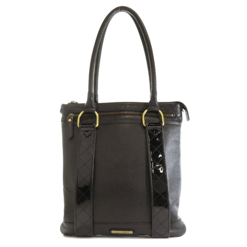 Burberry logo metal fittings tote bag leather unisex