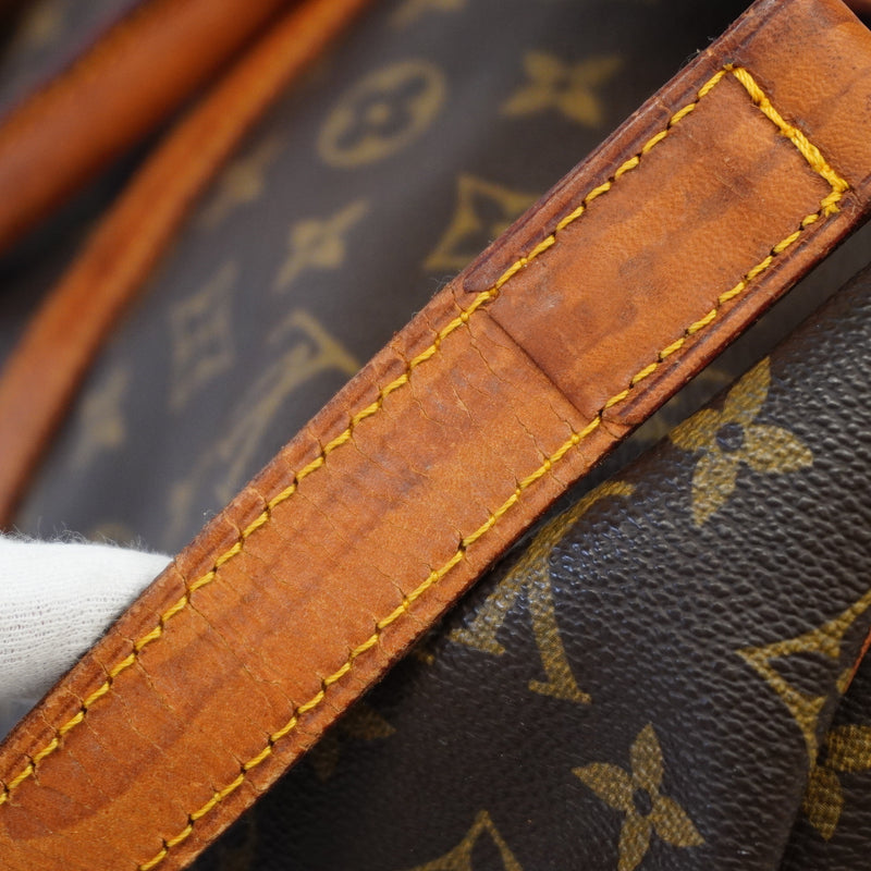 Auth Louis Vuitton Boston Bag Monogram Keepall Bandolier 55 M41414 Unisex