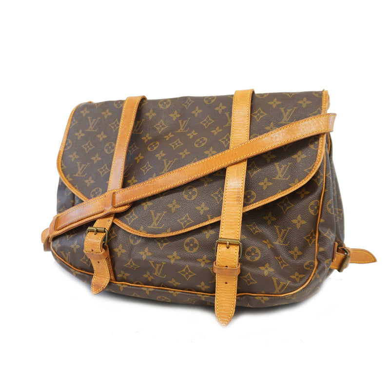 Auth Louis Vuitton Monogram Saumur 43 M42252 Womens Shoulder Bag