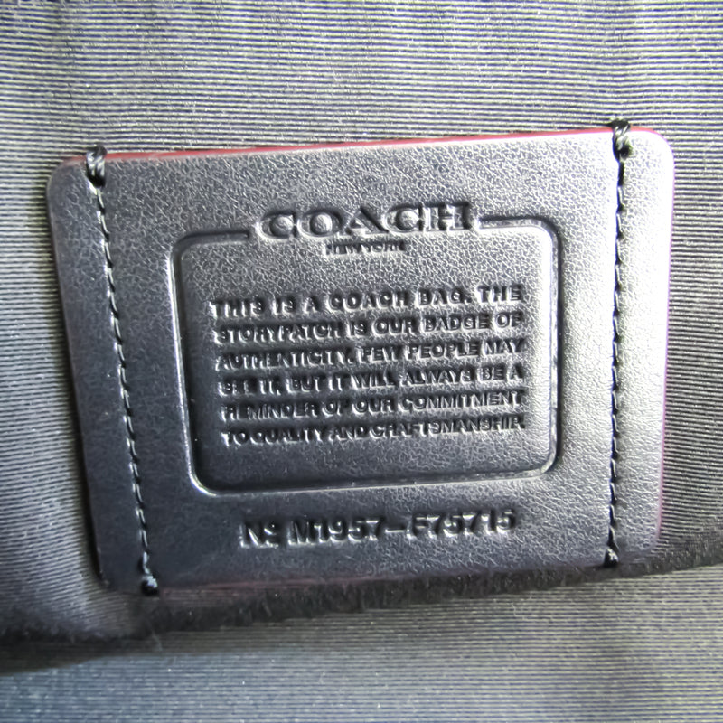Coach F75715 Mens Leather Boston Bag Black