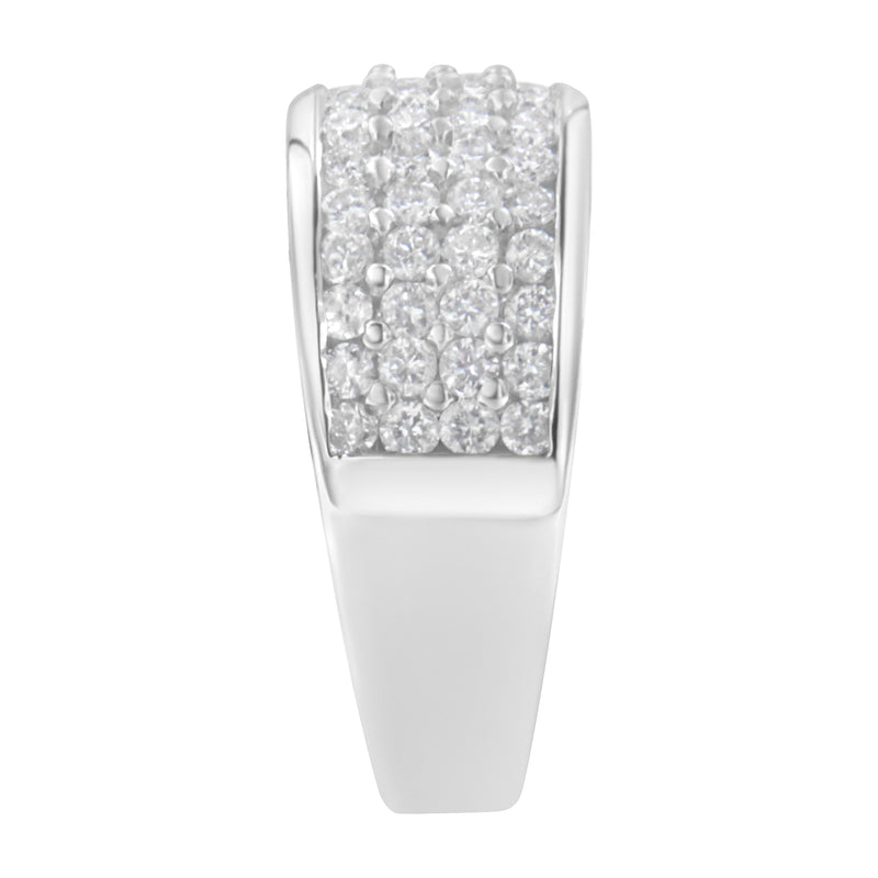 14K White Gold Round Cut Diamond Ring (1.0 Cttw, H-I Color, SI2-I1 Clarity) - Size 6-1/2