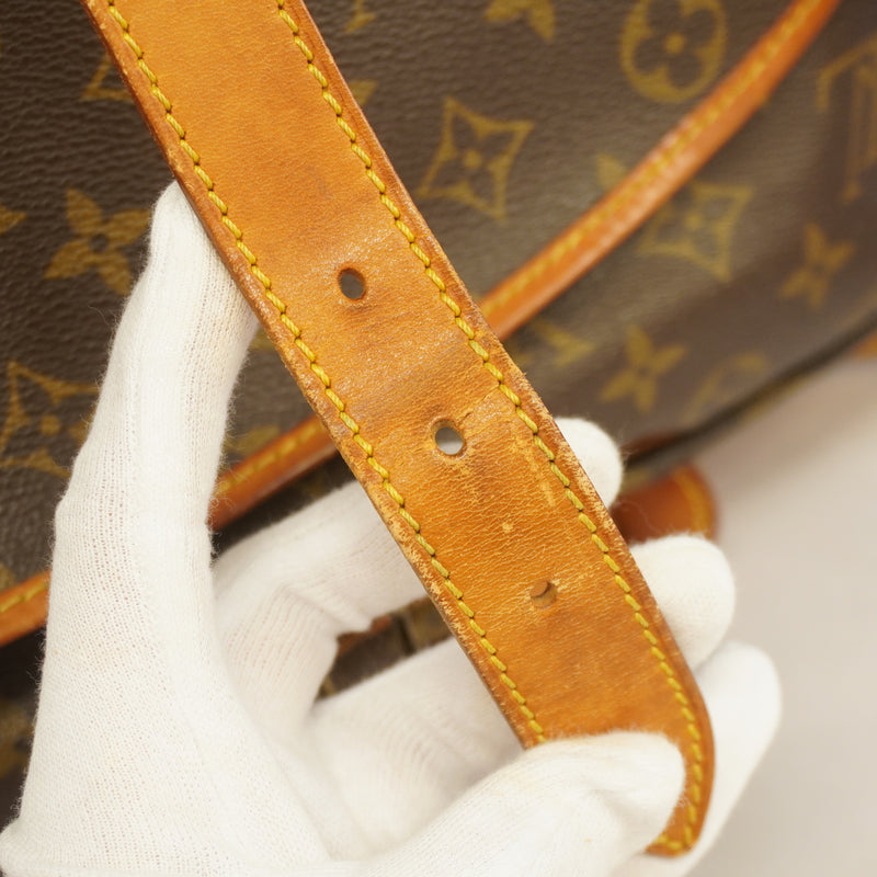 Auth Louis Vuitton Monogram Saumur 35 M42254 Womens Shoulder Bag