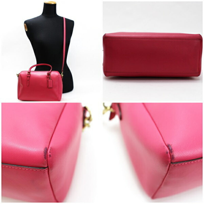 Coach 2WAY Handbag Shoulder Bag Gold Hardware Pink COACH Ladies Mini Pochette
