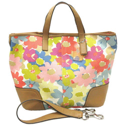 COACH Coach F28287 Shoulder Bag Flower Canvas Leather Ladies