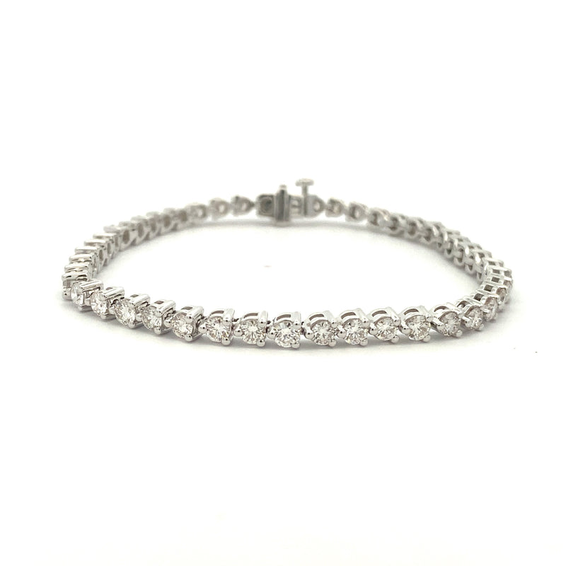 Lab Grown Diamond Tennis Bracelet 14KT White Gold