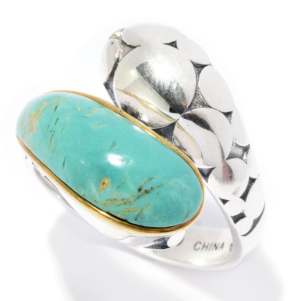 Brand New Tyrone Turquoise Ring