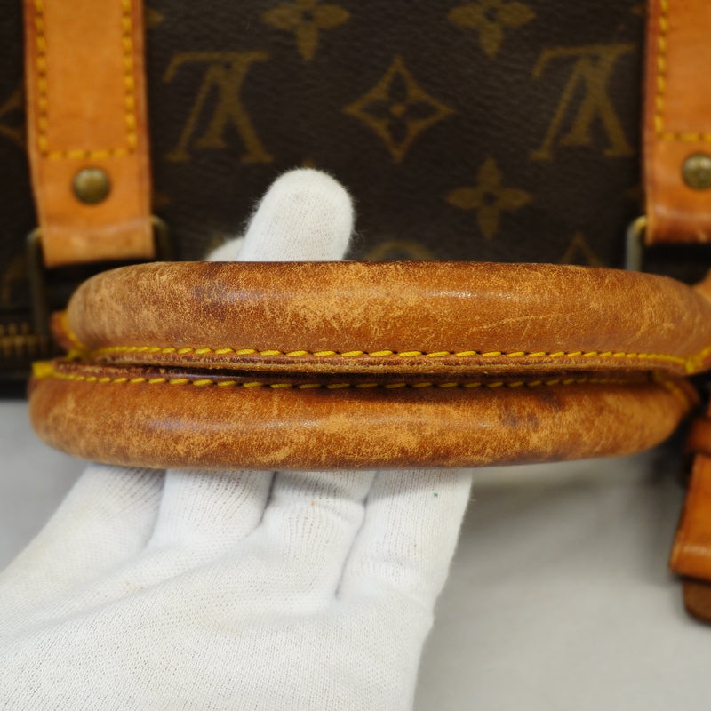 Auth Louis Vuitton Boston Bag Monogram Keepall Bandolier 50 M41416 Unisex