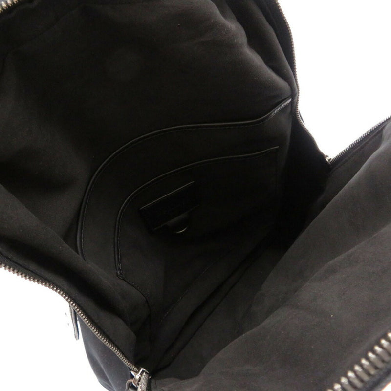 Berluti B.R.L.T Canvas Leather Black Rucksack Daypack Bag 0213 BERLUTI Mens
