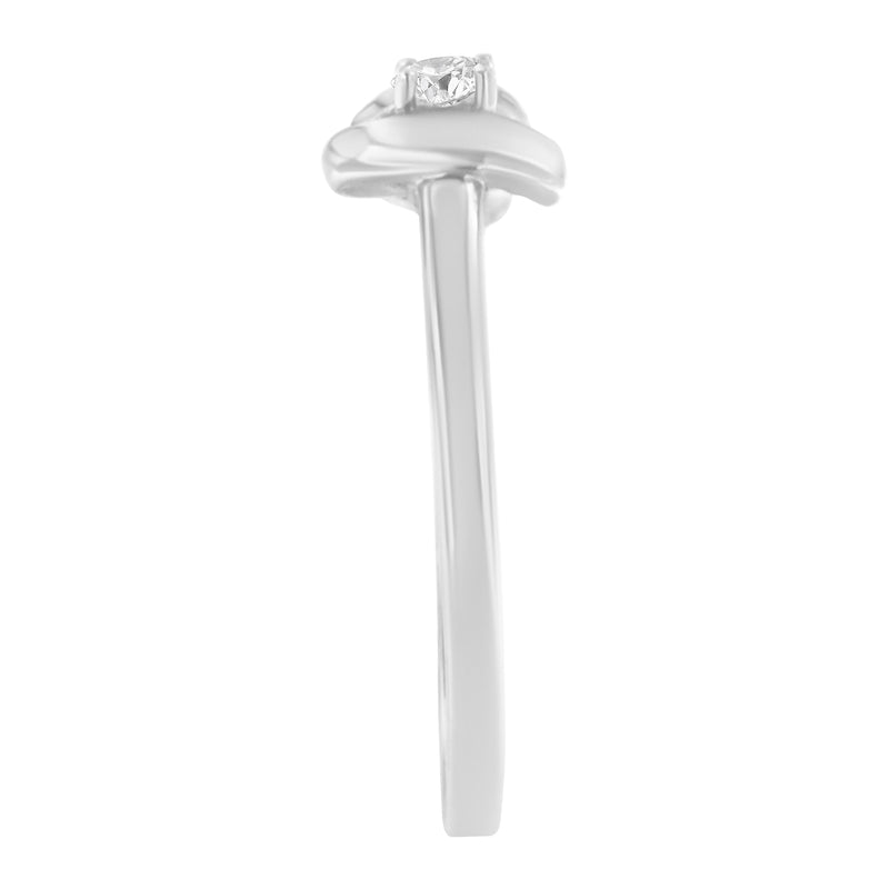 10K White Gold Diamond Promise Ring (1/10 Cttw, H-I Color, SI2-I1 Clarity) - Size 6