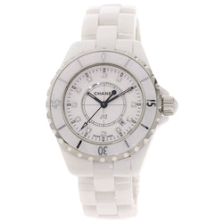 Chanel H1628 J12 White Ceramic 33mm 12P Diamond Watch / Ladies CHANEL