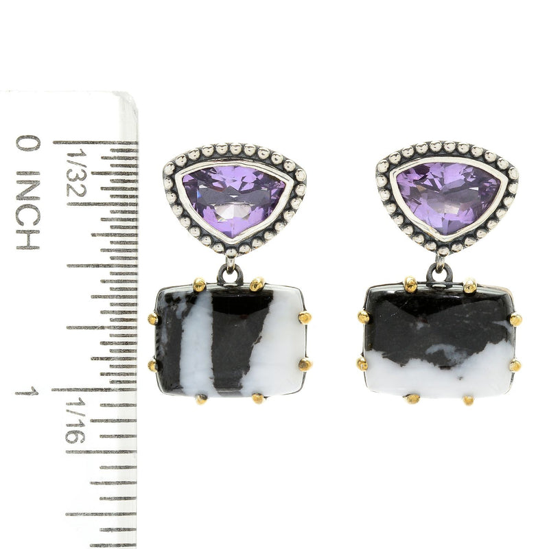 Brand New Pink Amethyst Earring