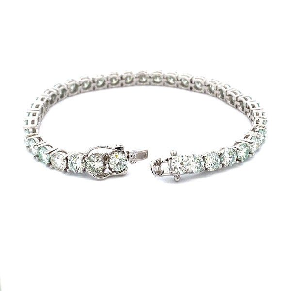 16.00ct Moissanite Tennis Bracelet Sterling Silver