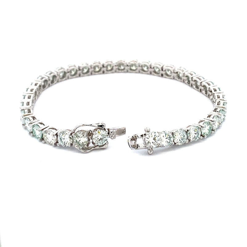 16.00ct Moissanite Tennis Bracelet Sterling Silver