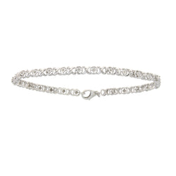 Genuine .11ct Diamond Tennis Bracelet Sterling Silver