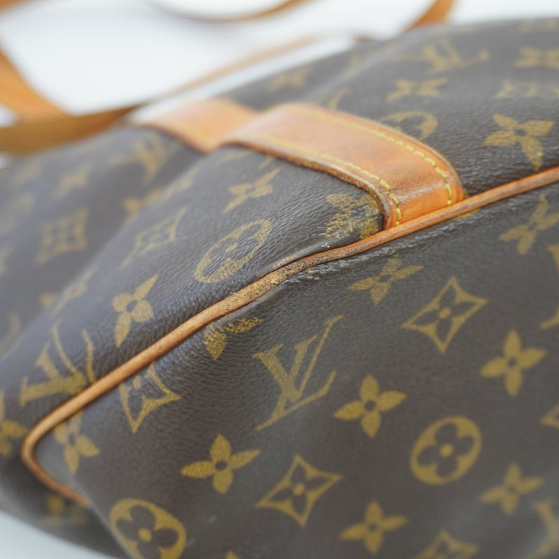 Auth Louis Vuitton Monogram Sack Shopping M51108 Womens Shoulder BagTote Bag