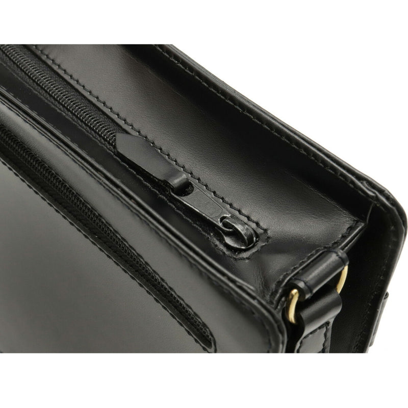 dunhill oxford clutch bag second handbag leather black