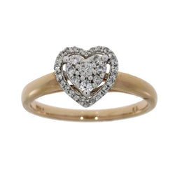 Genuine .26ct Diamond Ring 10KT Rose Gold