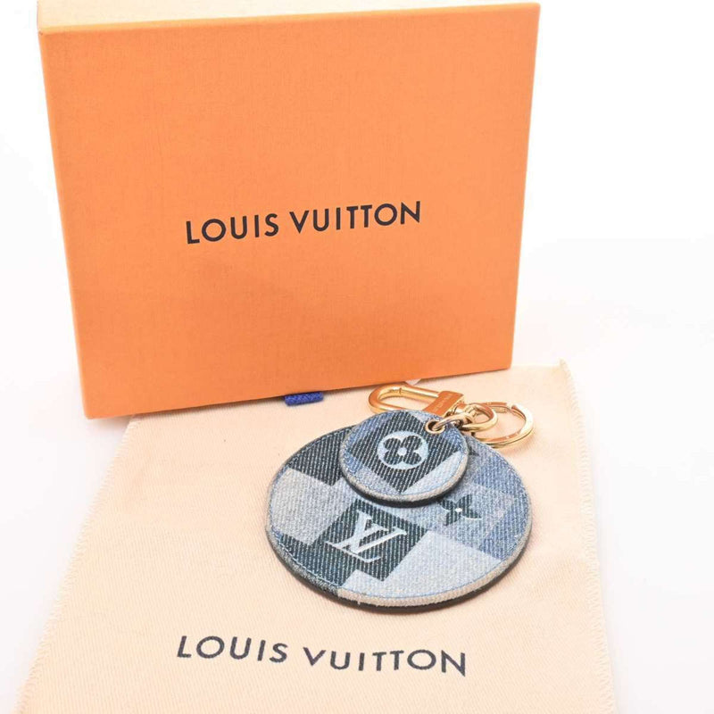 Louis Vuitton Monogram Keyring (BlueRed Color)